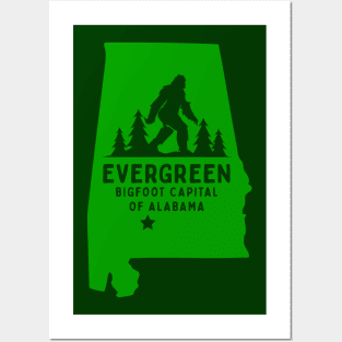 Alabama Bigfoot Posters and Art